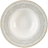 Churchill Studio Prints Homespun Stone Grey Wide Rim Bowl 28cm/11" 468ml/10oz (Pack of 12)