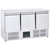 Sterling Pro 3 Door Counter Fridge Stainless Steel 368 Litres