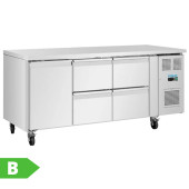 Polar U-Series Counter Fridge 4 Drawers & 1 Door 194 Litre