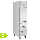 Polar G-Series Single Door & 3 Drawer Slim GN Fridge 292 Litre