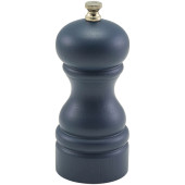 Genware Wooden Salt/Pepper Grinder 13cm Blue