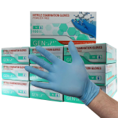 Disposable Nitrile Gloves Powder Free Blue Medium (Bulk Pack of 1000)