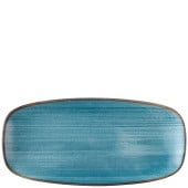 Churchill Stonecast Raw Teal Chefs Oblong Plate 12.7 x 26.9cm/5 x 10.6" (Pack of 12)