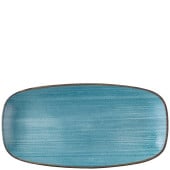 Churchill Stonecast Raw Teal Chefs Oblong Plate 15.3 x 29.8cm/6 x 11.7" (Pack of 12)