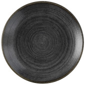 Churchill Stonecast Raw Black Evolve Coupe Plate 16.5cm/6.5" (Pack of 12)