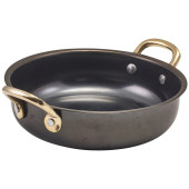 GenWare Black Vintage Steel Round Dish 15.5 x 4cm (Pack of 6)