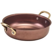 GenWare Copper Vintage Steel Round Dish 15.5 x 4cm (Pack of 6)