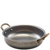 GenWare Vintage Steel Round Dish 18.5 x 4.5cm (Pack of 6)