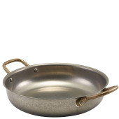 Vintage Steel Round Dish 22x5cm (Pack of 6)