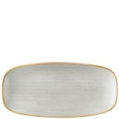 Churchill Stonecast Raw Grey Chefs Oblong Plate 12.7 x 26.9cm/5 x 10.6" (Pack of 12)