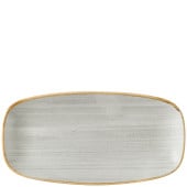 Churchill Stonecast Raw Grey Chefs Oblong Plate 15.3 x 29.8cm/6 x 11.7" (Pack of 12)