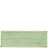 Churchill Stonecast Sage Green Oblong Plate 24.7 x 8.8cm/9.6875 x 3.4375" (Pack of 6)