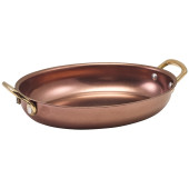 GenWare Copper Vintage Steel Oval Dish 20.75 x 15.75cm (Pack of 6)
