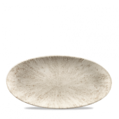 Churchill Studio Prints Stone Agate Grey Oval Plate 11.8x5.75"