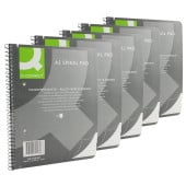 Spiral Notepad A5 80 Sheets (Pack of 5)