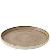 Churchill Stonecast Truffle Walled Plate 21cm/8.3" (Pack of 6)