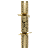 14" Gold Damask Christmas Crackers With Gift (Pack of 50)