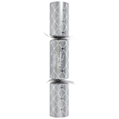 12" Silver Christmas Diamond Christmas Crackers With Gift (Pack of 50)