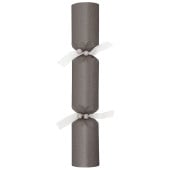 14" Sparkling Dust Gun Metal Grey Christmas Cracker with Gift (Pack of 25)