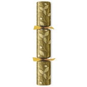 14" Elegant Foliage Gold Foil Christmas Cracker with Gift (Pack of 25)