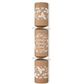 14" Winter Wonderland Christmas Cracker with Quiz & Wooden Gifts (Pack of 25)