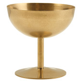 GenWare Gold Vintage Steel Stemmed Sundae Cup 10cm/4" (Pack of 12)