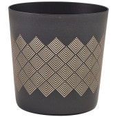GenWare Metallic Black Diamond Serving Cup 8.5 x 8.5cm (Pack of 12)