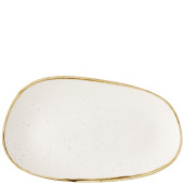 Churchill Stonecast Barley White Opal Organic Oblong Platter 22 x 13cm (Pack of 6)