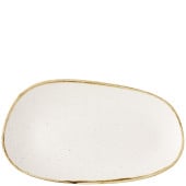Churchill Stonecast Barley White Opal Organic Oblong Platter 26 x 15cm (Pack of 12)