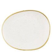 Churchill Stonecast Barley White Opal Organic Plate 21cm (Pack of 12)