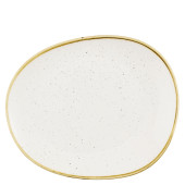 Churchill Stonecast Barley White Opal Organic Plate 26cm (Pack of 12)