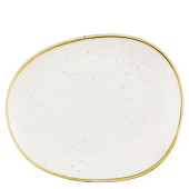 Churchill Stonecast Barley White Opal Organic Plate 28cm (Pack of 12)