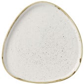 Churchill Stonecast Barley White Triangle Chefs Plate 20cm (Pack of 6)