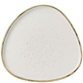 Churchill Stonecast Barley White Triangle Chefs Plate 26cm (Pack of 6)