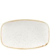 Stonecast Barley White Oblong Chefs Plate 7.8x4.75"
