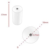 Thermal PDQ Card Machine Rolls 57x50mm (Pack of 20)