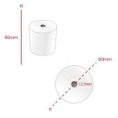 Thermal PDQ Card Machine Rolls 80x60mm (Pack of 20)
