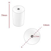 Thermal Printer Roll 79x64mm (Pack of 20)