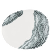 Churchill Inked Tide Black Opal Organic Plate 21cm (Pack of 12)