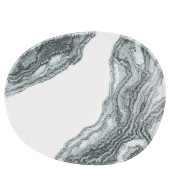 Churchill Inked Tide Black Opal Organic Plate 28cm (Pack of 12)