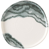 Churchill Tide Black Organic Walled Plate 21cm/8.25"