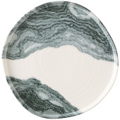 Churchill Tide Black Organic Walled Plate 25.5cm/10"