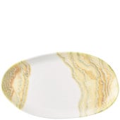 Churchill Inked Tide Gold Natural Oblong Platter 26 x 15cm (Pack of 6)
