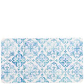 GenWare Melamine Blue Talavera GN 1/3 Platter 32.5 x 17.6cm