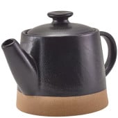 GenWare Kava Black Stoneware Teapot 480ml/16.8oz (Pack of 6)