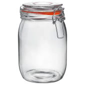 Glass Storage Jar1 Litre (Pack of 6)