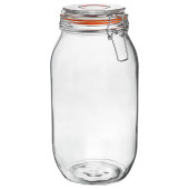 Glass Storage Jar 2 Litre (Pack of 6)