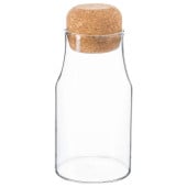 Bottle with Cork Lid 180ml (Pack of 6)