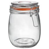 Glass Storage Jar 750ml (Pack of 6)