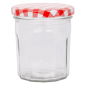 Glass Jam Jar with Lid 250ml  (Pack of 24)